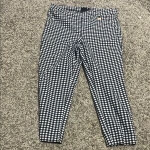 Rafaella Black and White Checkered Capris